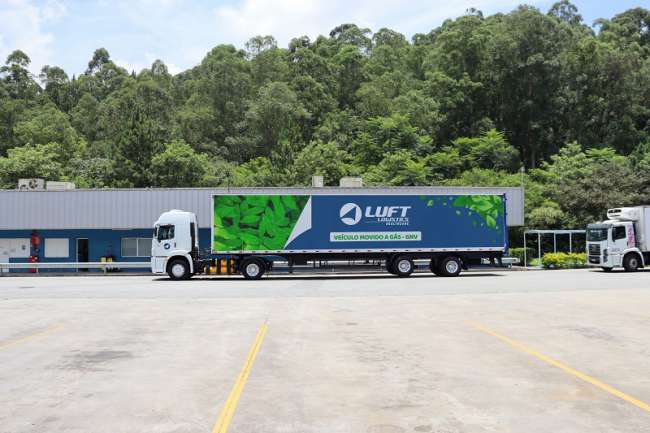 Luft Logistics inicia testes com caminhão movido a GNV e biometano no interior de SP