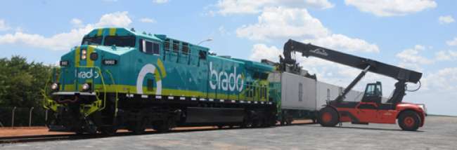 Brado Logística e Santos Brasil intensificam operação ferroviária