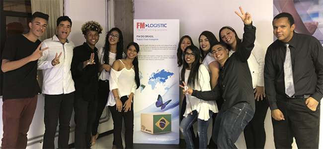 Formatura da primeira turma do projeto na FM Logistic, em novembro de 2018