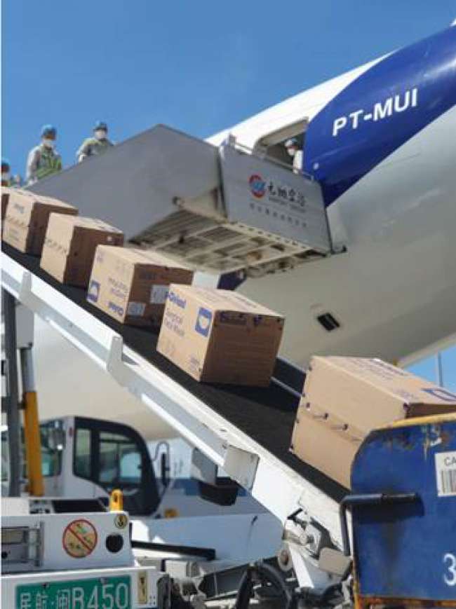 Latam cargo movimenta volume recorde de máscaras cirúrgicas