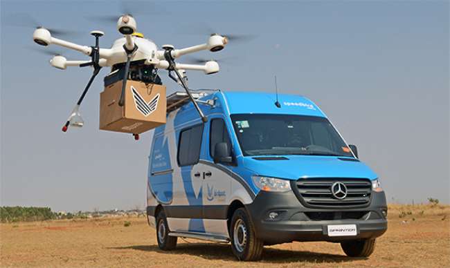 Sprinter é transformada em base operacional para drones