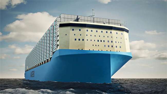 Maersk apresenta design do primeiro navio neutro em carbono do mundo