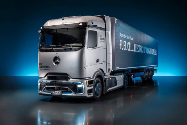 O Mercedes-Benz NextGenH2 Truck tem autonomia de até 1.000 km