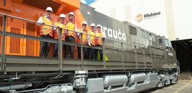 Arauco recibe las primeras locomotoras para su ferrocarril propio en el Proyecto Sucuriú