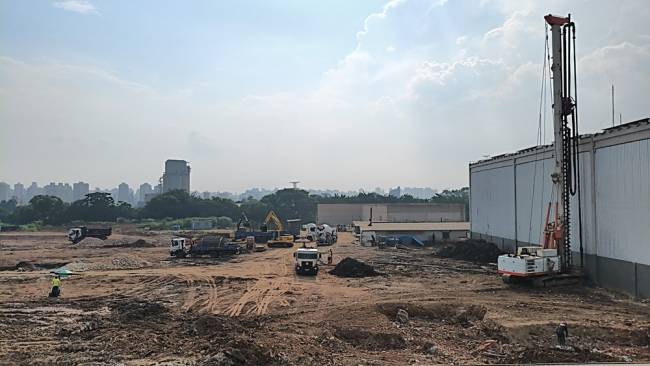 Obra da última fase - 3B - Centro Logístico MBigucci Business Park Santo André março 2026