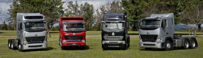 Sinotruk apresenta família de caminhões pesados A7