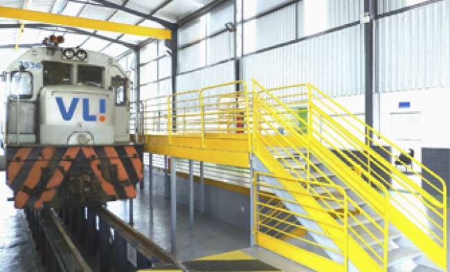 VLI inaugura posto de manutenção de locomotivas em Minas Gerais