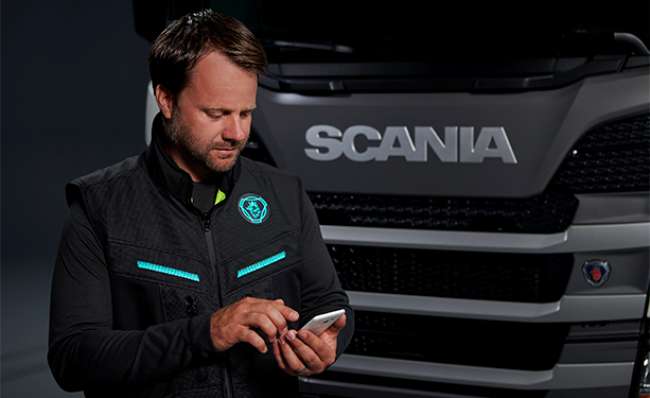 Scania mostra colete inteligente para o caminhoneiro na Europa