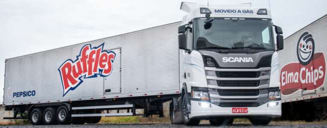 Pepsico adquire 18 caminhões movidos a GNV e biometano da Scania