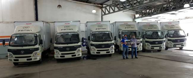 Foton entrega seis minitrucks à Trend Brasil