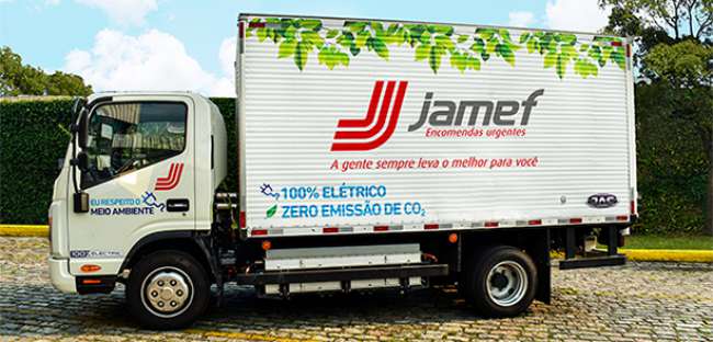 Jamef testa caminhão elétrico da Jac Motors