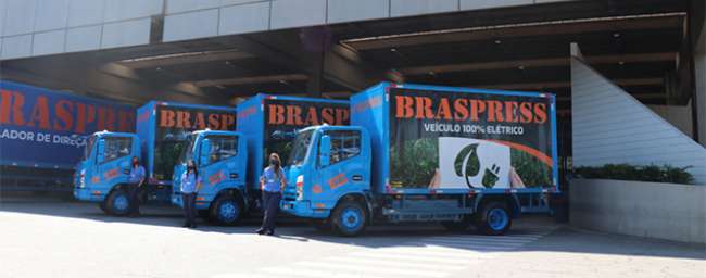 Braspress adquire dez veículos 100% elétricos