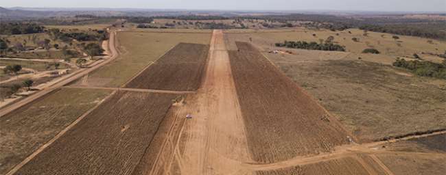 Obras do primeiro polo aeroportuário do Centro-Oeste são iniciadas