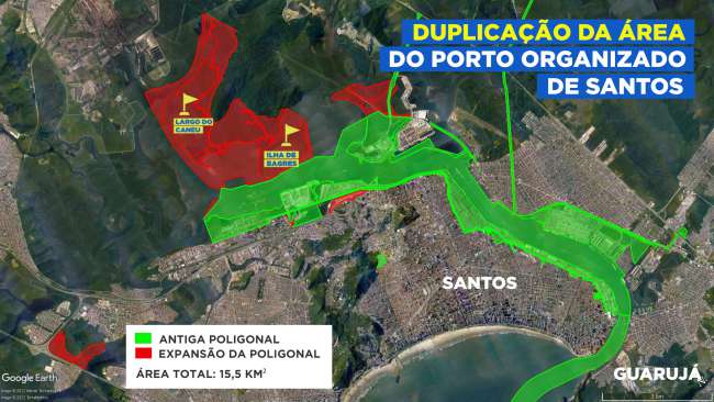 Minfra aprova nova poligonal que duplica área do Porto de Santos