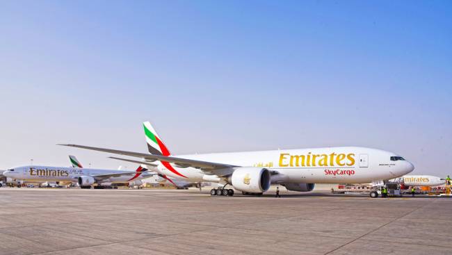 Emirates SkyCargo quer dobrar capacidade na próxima década; 20 novas rotas devem ser incluídas