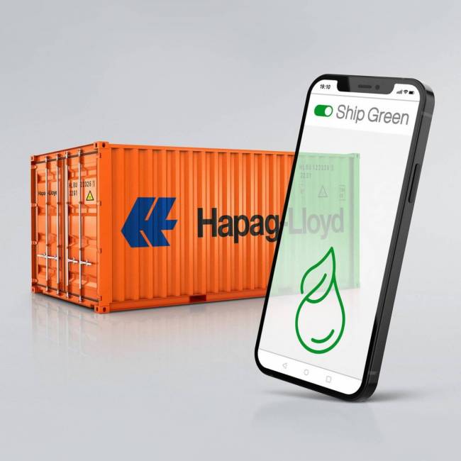 Hapag-Lloyd lança solução de transporte sustentável como parte da jornada digital do consumidor