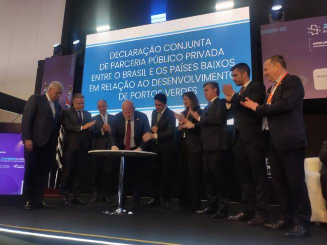 Intermodal: Missão dos Países Baixos e Brasil assinam acordo de cooperação em desenvolvimento sustentável de portos e energias