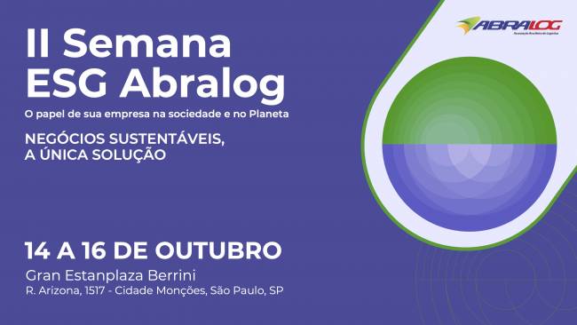 II Semana ESG Abralog contará com participação de C Levels do setor logístico