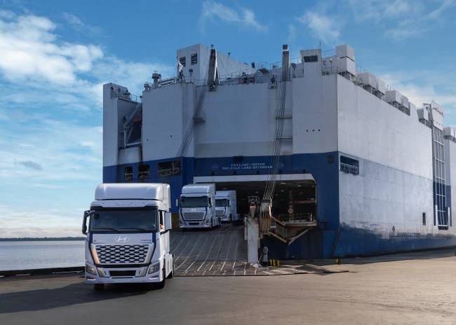 Hyundai adota caminhões a hidrogênio para operações logísticas nos EUA