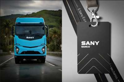 SANY anuncia portfólio de caminhões elétricos e a diesel e lança operação financeira própria