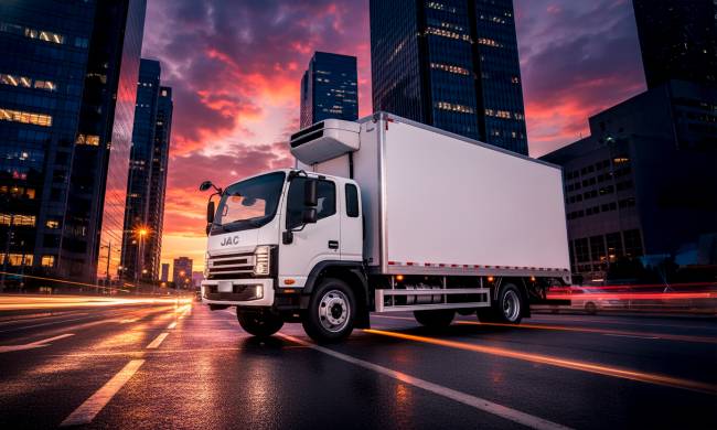 Caminhão leve N 13.210 da JAC Caminhões.