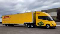 DHL incorpora Tesla Semi à frota e amplia uso de veículos elétricos em operações de longa distância na Califórnia