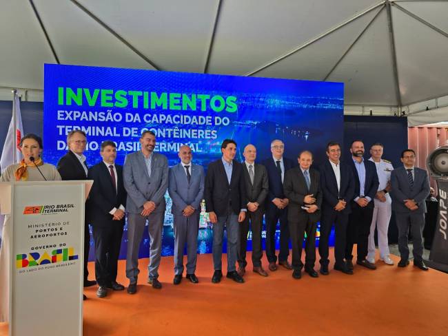 Terminal de contêineres do Porto do Rio de Janeiro recebe quase R$ 1 bilhão em investimentos