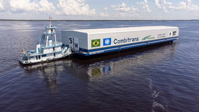 Combitrans amplia frota com duas novas balsas para operações na hidrovia Solimões–Amazonas