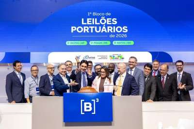 Ministério de Portos e Aeroportos e Agência Nacional de Transportes Aquaviários realizam primeiro leilão portuário de 2026 com R$ 226 milhões em investimentos