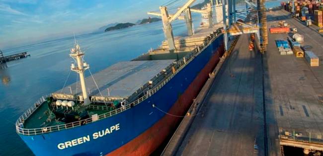 Navio multipropósito atraca no Sepetiba Tecon e reforça tendência de operações integradas nos portos