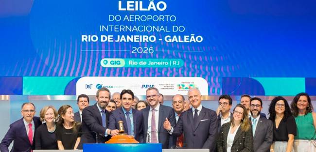 Aena vence leilão do Galeão com proposta de R$ 2,9 bilhões e assume concessão até 2039