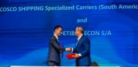 Sepetiba Tecon e Cosco firmam contrato de 10 anos e ampliam operação no eixo Brasil-China