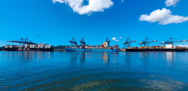 Movimentação de contêineres no Porto de Santos supera 2,4 milhões de TEUs até maio
