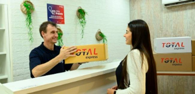 Total Express movimenta mais de 4 milhões de pacotes por meio seus pontos de coleta, entrega e devolução 