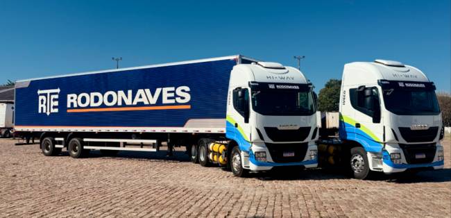 Grupo Rodonaves inicia operação com caminhões movidos a gás