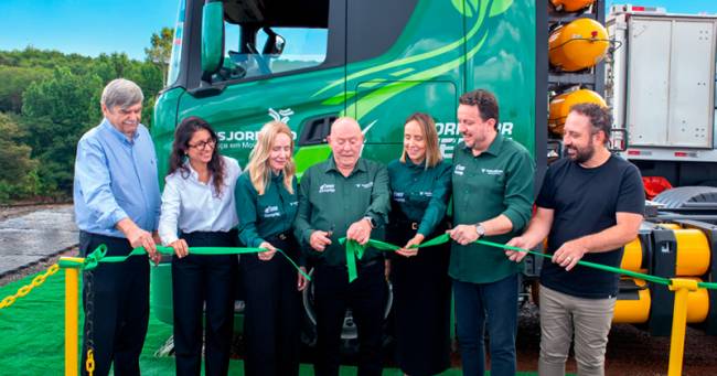 TransJordano inaugura Corredor Verde com caminhões movidos a biometano
