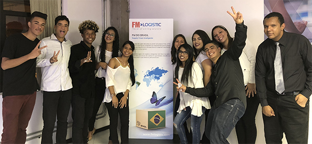 Formatura da primeira turma do projeto na FM Logistic, em novembro de 2018